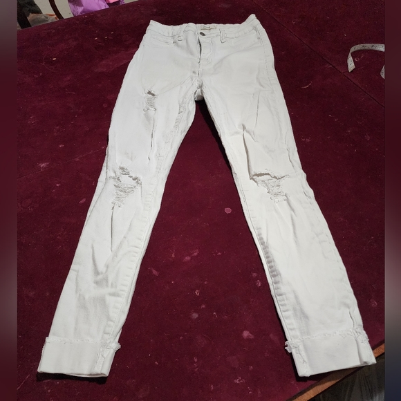 Cello White Distressed Jeans Pants - Picture 6 of 10